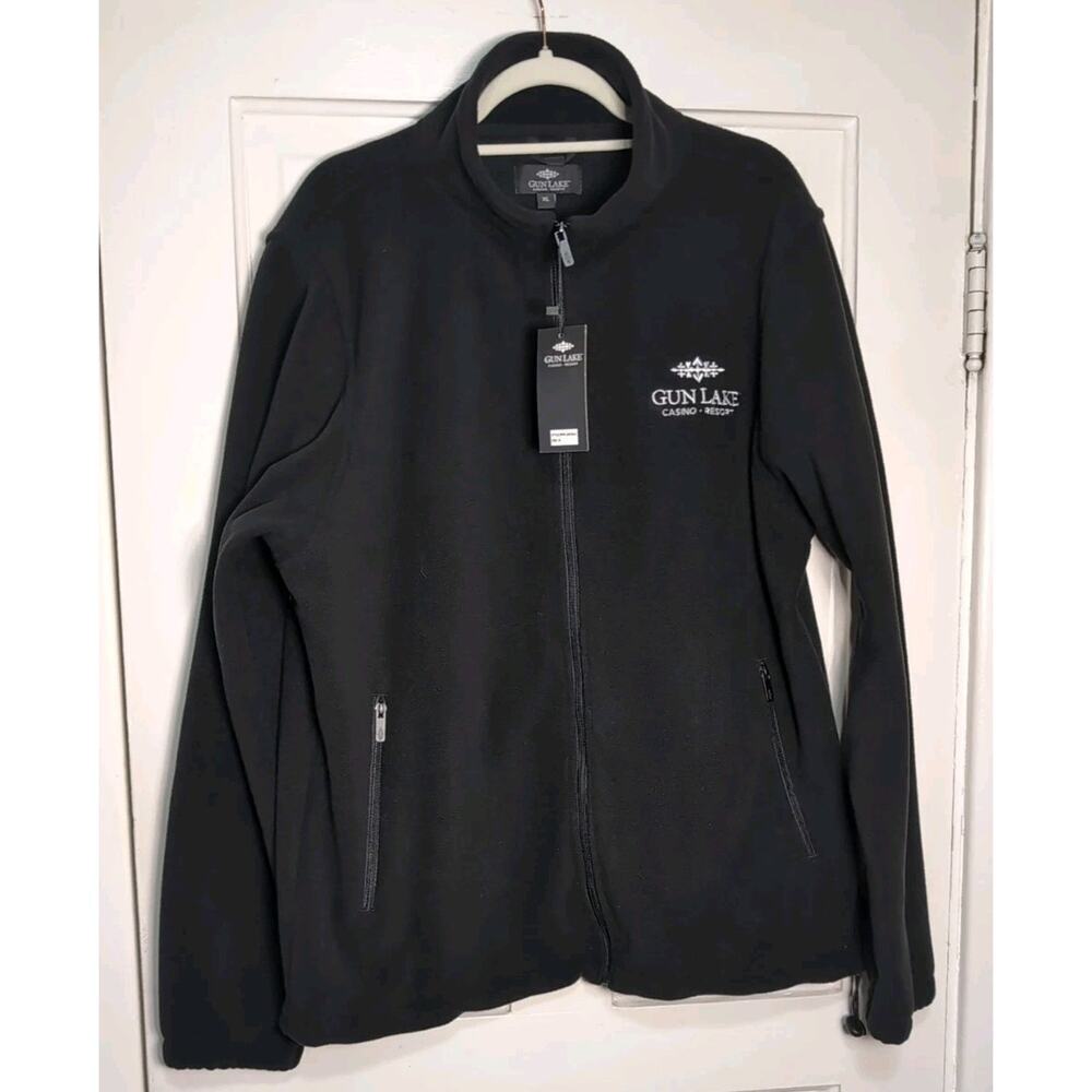 Gun Lake Casino Resort Full Zip Fleece Jacket Outdoor Women's XL NWT(1192)